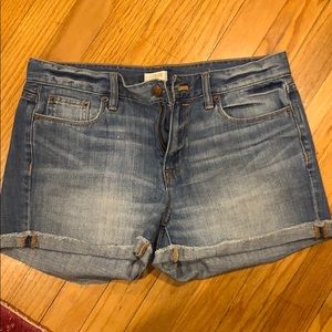 J Crew light wash jean short